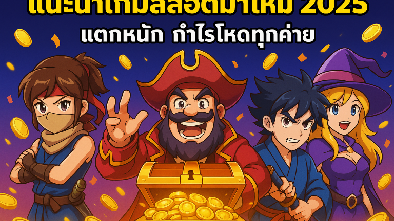 แนะนำเกมสล็อตมาใหม่ 2025 แตกหนัก กำไรโหดทุกค่าย